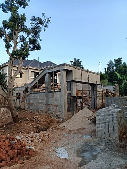 Cement, sand gladding to columns